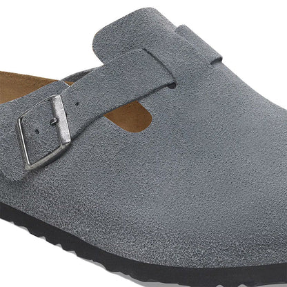Birkenstock Boston BS Suede "Basalt Grey"